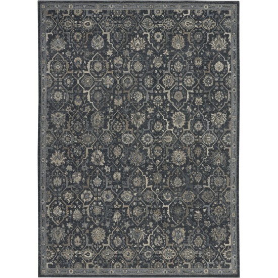 Kathy Ireland Home Moroccan Celebration KI385 Area Rug, Navy, 7'10" x 10'6"