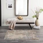 Kathy Ireland Home Moroccan Celebration KI386 Area Rug, Grey/Beige, 2'2" x 3'9"