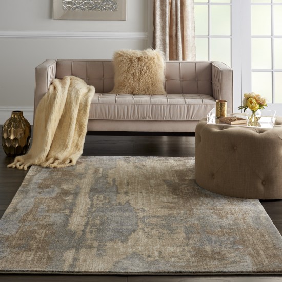 Kathy Ireland Home KI386 Area Rug, Grey/Beige, 3'10" x 5'10"