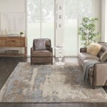 Kathy Ireland Home KI386 Area Rug, Grey/Beige, 7'10" x 10'6"