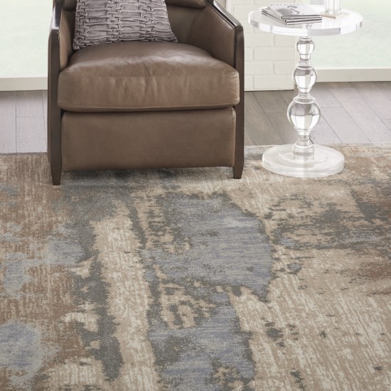 Kathy Ireland Home KI386 Area Rug, Grey/Beige, 7'10" x 10'6"