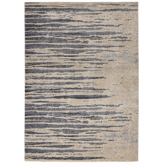 Kathy Ireland Home KI387 Area Rug, Blue/Beige, 3'10" x 5'10"