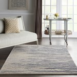 Kathy Ireland Home Moroccan Celebration KI387 Area Rug, Blue/Beige, 5'3" x 7'3"