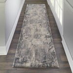 Kathy Ireland Home Runner Rug, Blue/Beige, 2'2" x 7'6"