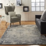 Kathy Ireland Home Area Rug, Blue/Beige, 3'10" x 5'10"