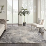 Kathy Ireland Home Area Rug, Blue/Beige, 7'10" x 10'6"