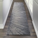 Kathy Ireland Home Moroccan Celebration KI389 Runner Rug, Blue/Grey, 2'2" x 7'6"