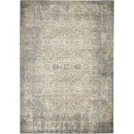 Kathy Ireland Moroccan Celebration KI3M1 Area Rug, Ivory/Slate, 5'3" x 7'3"