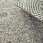 Kathy Ireland Moroccan Celebration KI3M1 Area Rug, Ivory/Slate, 5'3" x 7'3"