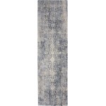 Kathy Ireland Moroccan Celebration KI3M1 Runner Rug, Slate, 2'2" x 7'6"