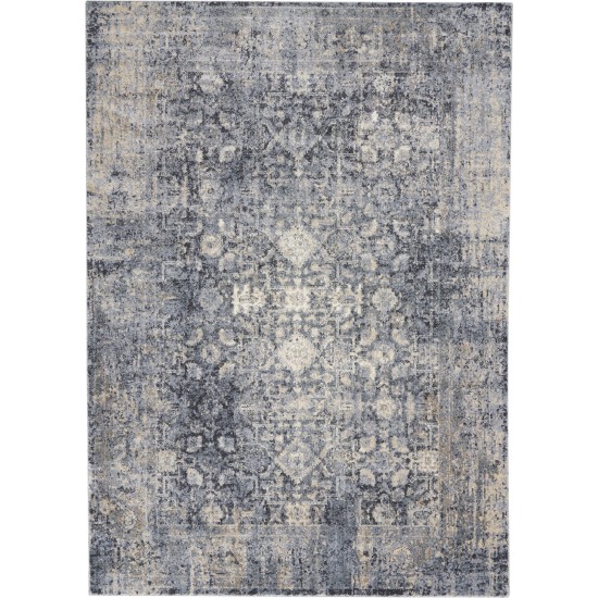 Kathy Ireland Moroccan Celebration KI3M1 Area Rug, Slate, 5'3" x 7'3"