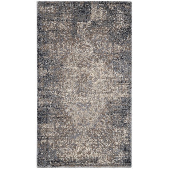 Kathy Ireland Moroccan Celebration KI3M2 Area Rug, Grey/Slate, 2'2" x 3'9"