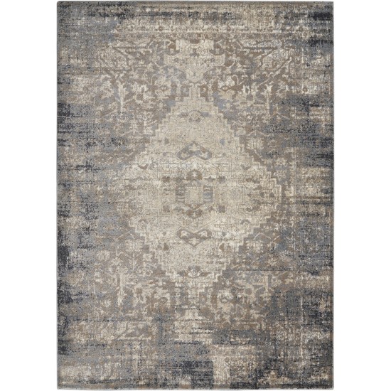 Kathy Ireland Moroccan Celebration KI3M2 Area Rug, Grey/Slate, 3'10" x 5'10"