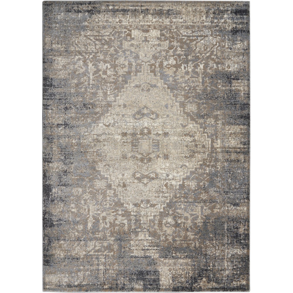 Kathy Ireland Moroccan Celebration KI3M2 Area Rug, Grey/Slate, 5'3" x 7'3" Kathy Ireland Moroccan Celebration KI3M2 Area Rug, Grey/Slate, 5'3" x 7'3"