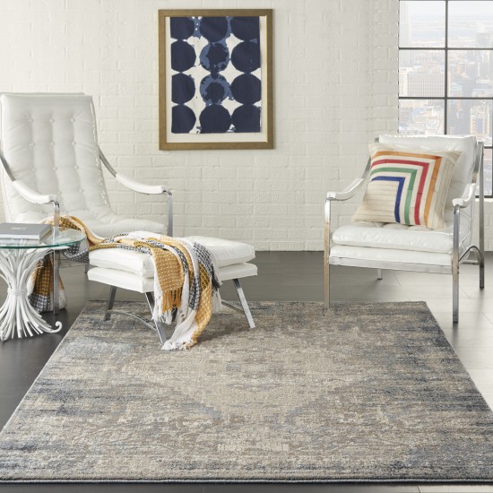 Kathy Ireland Moroccan Celebration KI3M2 Area Rug, Grey/Slate, 5'3" x 7'3"