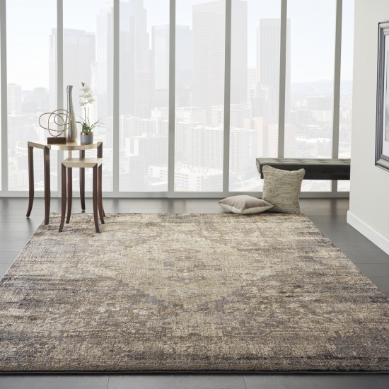 Kathy Ireland Moroccan Celebration KI3M2 Area Rug, Grey/Slate, 9'3" x 12'9"