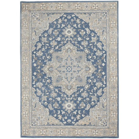 Kathy Ireland Grand Villa KI80 Area Rug, Blue, 5'3" x 7'3"