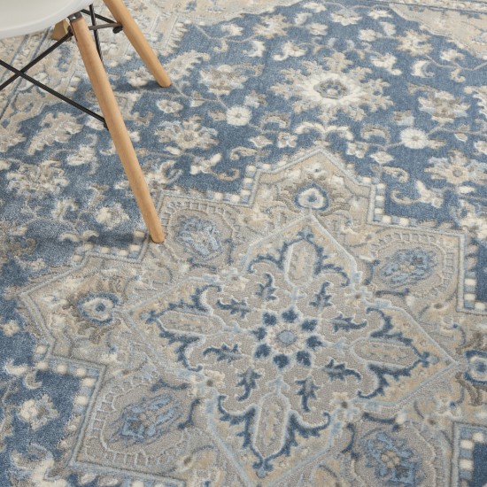 Kathy Ireland Grand Villa KI80 Area Rug, Blue, 5'3" x 7'3"