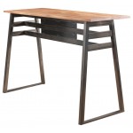 ACME Scarus Bar Table, Natural & Gunmetal