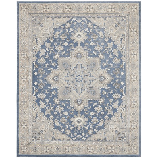 Kathy Ireland Grand Villa KI80 Area Rug, Blue, 8' x 10'