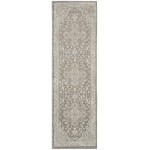 Kathy Ireland Grand Villa KI80 Runner Rug, Silver/Grey, 2'3" x 7'3"