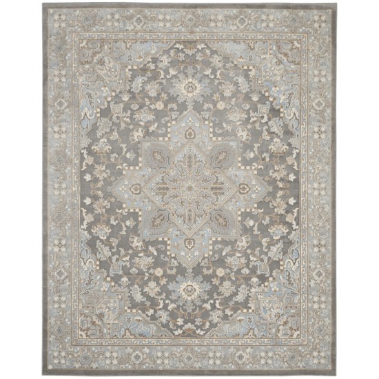 Kathy Ireland Grand Villa KI80 Area Rug, Silver/Grey, 8' x 10'