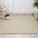 Kathy Ireland Home River Brook KI809 Area Rug, Taupe/Ivory, 7'9" x 9'9"