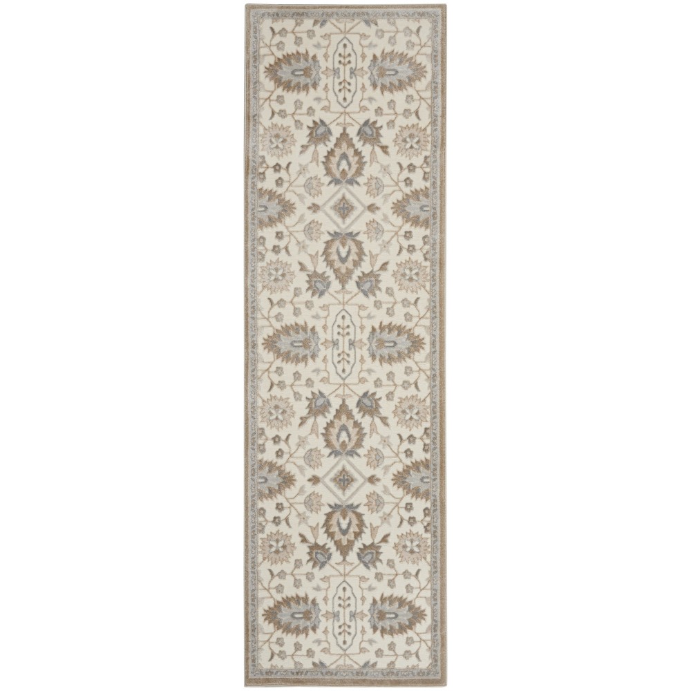 Kathy Ireland Grand Villa KI81 Runner Rug, Beige, 2'3" x 7'3"