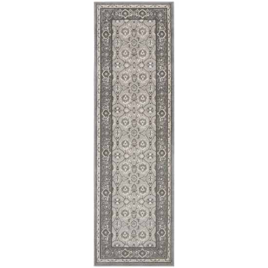 Kathy Ireland Grand Villa KI83 Runner Rug, Grey, 2'3" x 7'3"