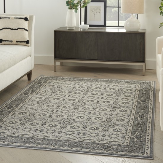 Kathy Ireland Grand Villa KI83 Area Rug, Grey, 5'3" x 7'3"