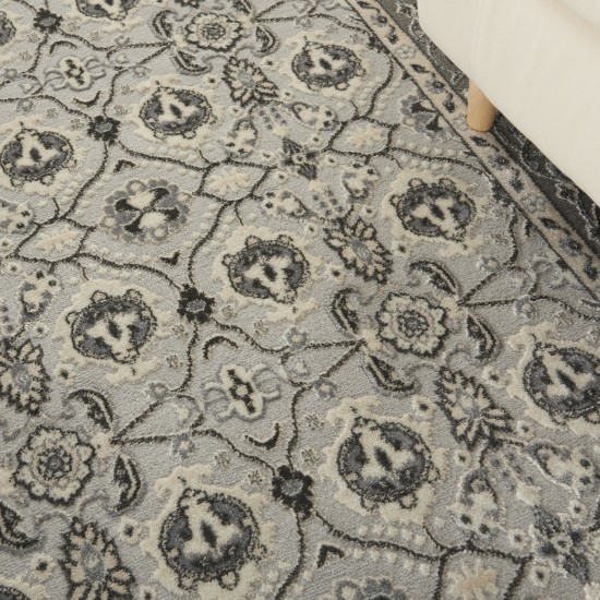 Kathy Ireland Grand Villa KI83 Area Rug, Grey, 5'3" x 7'3"
