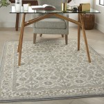 Kathy Ireland Grand Villa KI83 Area Rug, Light Grey, 5'3" x 7'3"