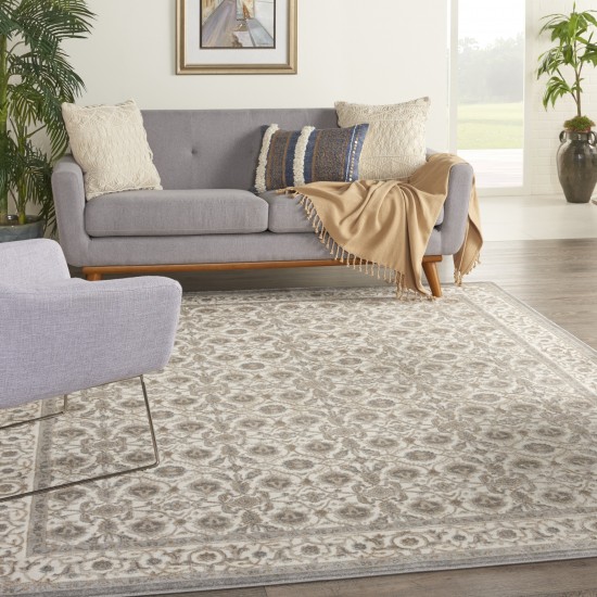 Kathy Ireland Grand Villa KI83 Area Rug, Light Grey, 8' x 10'