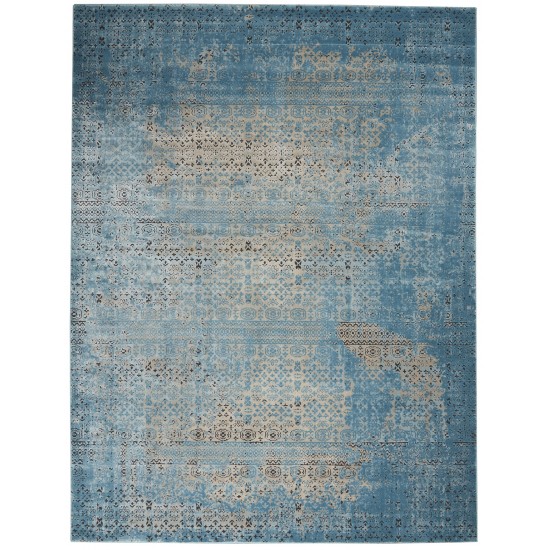 Nourison Karma KRM01 Area Rug, Blue, 7'10" x 10'6"