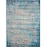 Nourison Karma KRM01 Area Rug, Blue, 9'3" x 12'9"