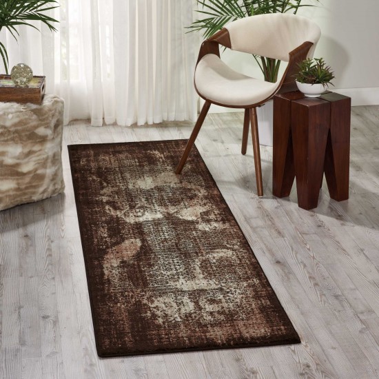 Nourison Karma KRM01 Runner Rug, Latte, 2'2" x 7'6"