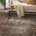 Nourison Karma KRM01 Area Rug, Latte, 9'3" x 12'9"