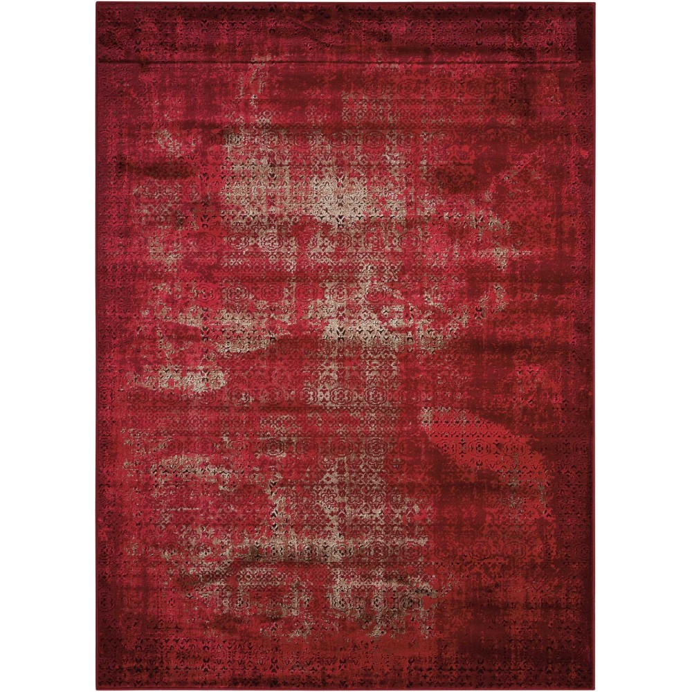 Nourison Karma KRM01 Area Rug, Red, 7'10" x 10'6" Nourison Karma KRM01 Area Rug, Red, 7'10" x 10'6"