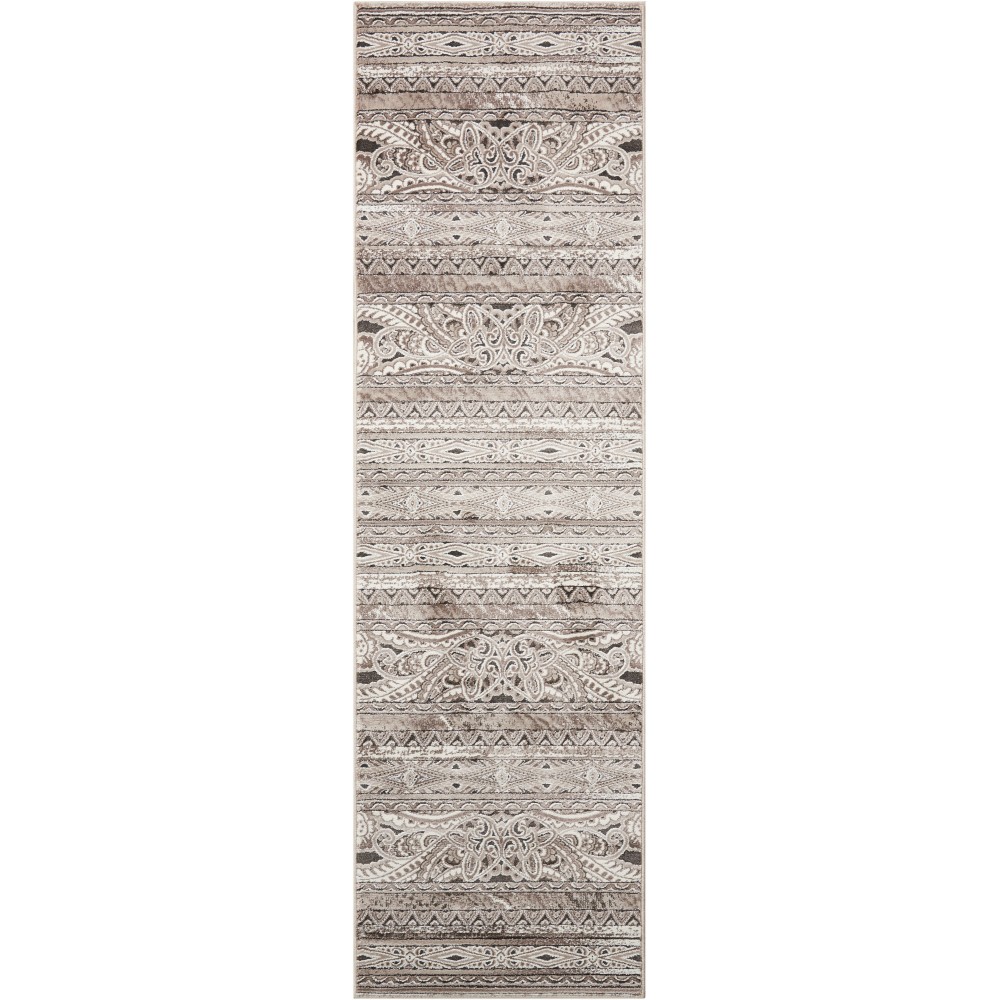 Nourison Karma KRM03 Runner Rug, Beige, 2'2" x 7'6"