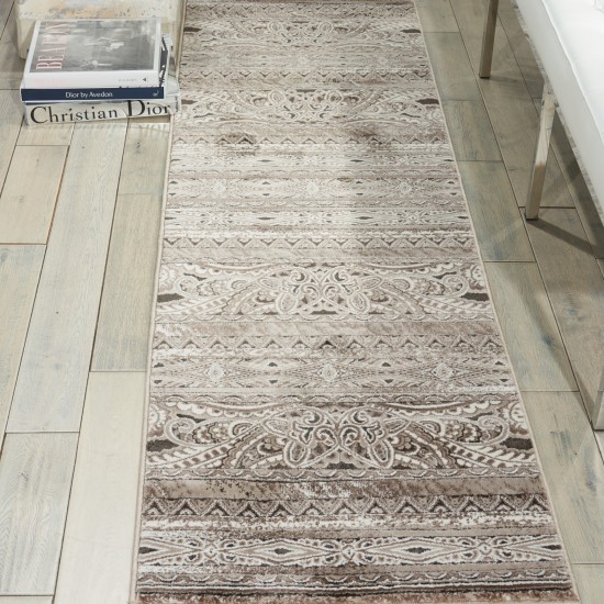 Nourison Karma KRM03 Runner Rug, Beige, 2'2" x 7'6"