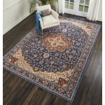 Nourison Lagos LAG01 Area Rug, Blue, 8'3' x 11'6"