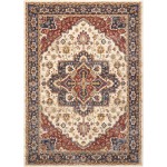 Nourison Lagos LAG01 Area Rug, Cream, 3' x 5'