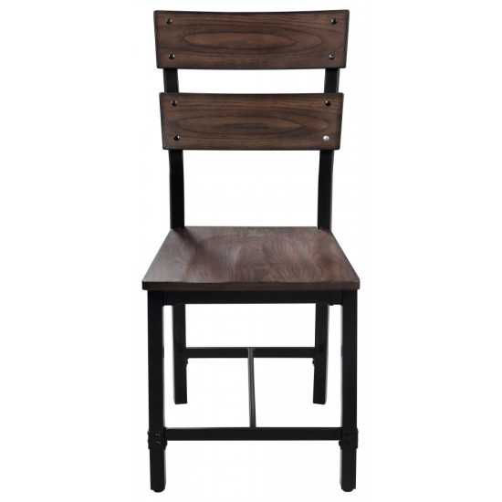 ACME Mariatu Side Chair (Set-2), Oak (2Pc/1Ctn)