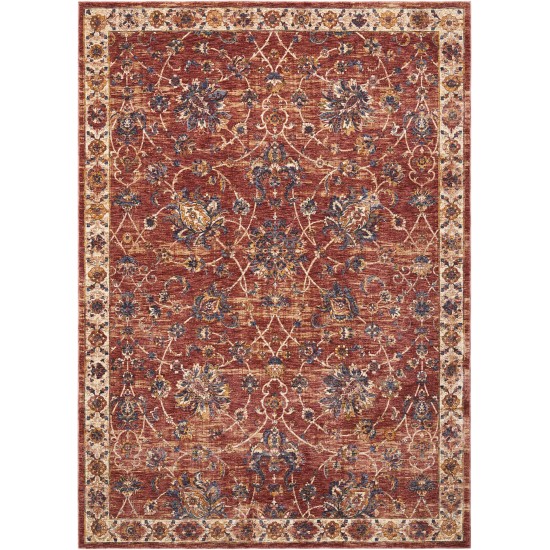 Nourison Lagos LAG02 Area Rug, Brick, 9'10" x 13'2"