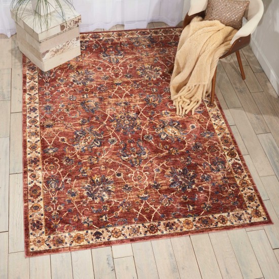 Nourison Lagos LAG02 Area Rug, Brick, 9'10" x 13'2"