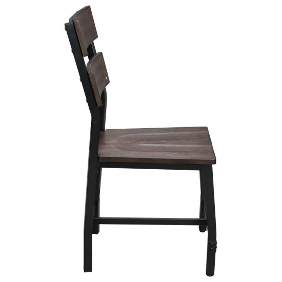 ACME Mariatu Side Chair (Set-2), Oak (2Pc/1Ctn)