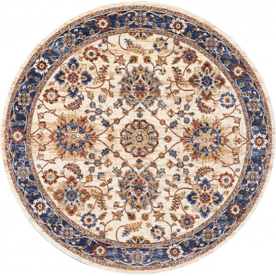 Nourison Lagos LAG04 Area Rug, Cream, 5' x Round