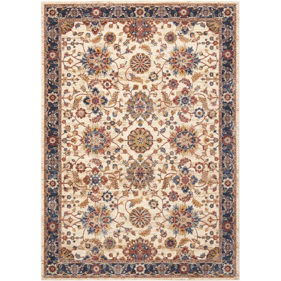 Nourison Lagos LAG04 Area Rug, Cream, 5'3" x 7'6"