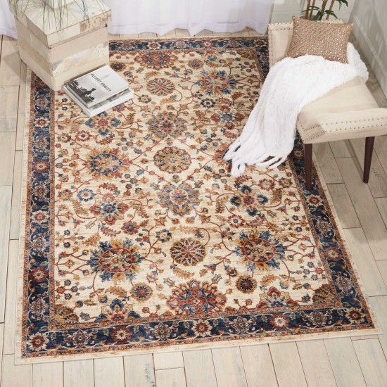 Nourison Lagos LAG04 Area Rug, Cream, 5'3" x 7'6"