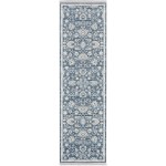 Nourison Lennox LEN01 Runner Rug, Blue/Ivory, 2'2" x 7'6"